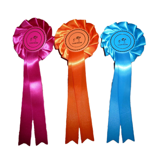 One Tier Clear Round Stock Rosettes