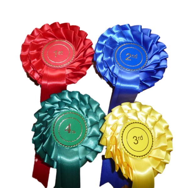 Two Tier Set of 1st - 4th Stock Rosettes