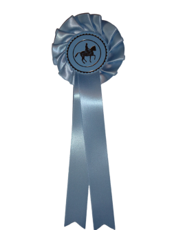 1 tier Dressage Horse & Rider Cottage Rosette Pack