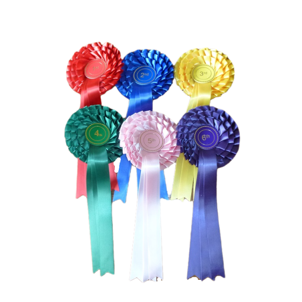 3 Tier Cottage Personalised 1st to 6th Rosette Set